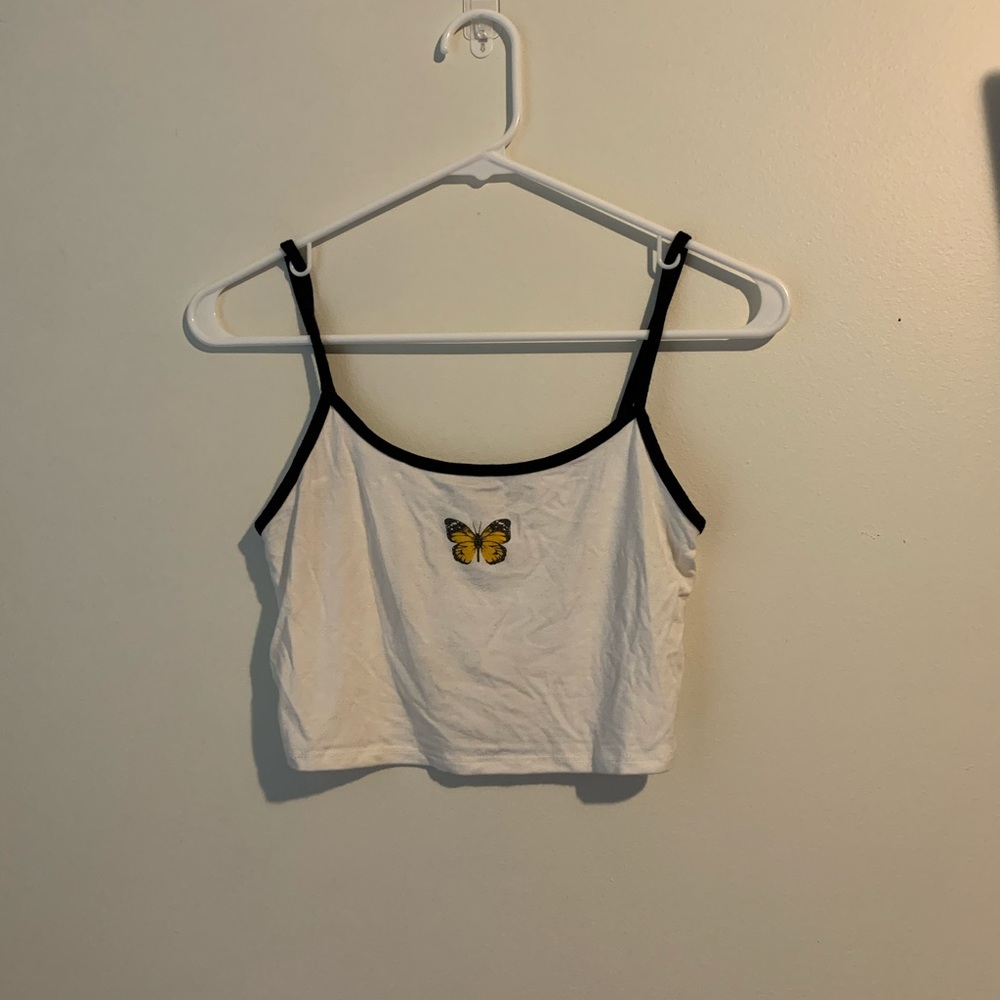 Tank top with butterfly